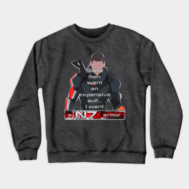 I want a N7 Armor (Maleshep) Crewneck Sweatshirt by Sutilmente